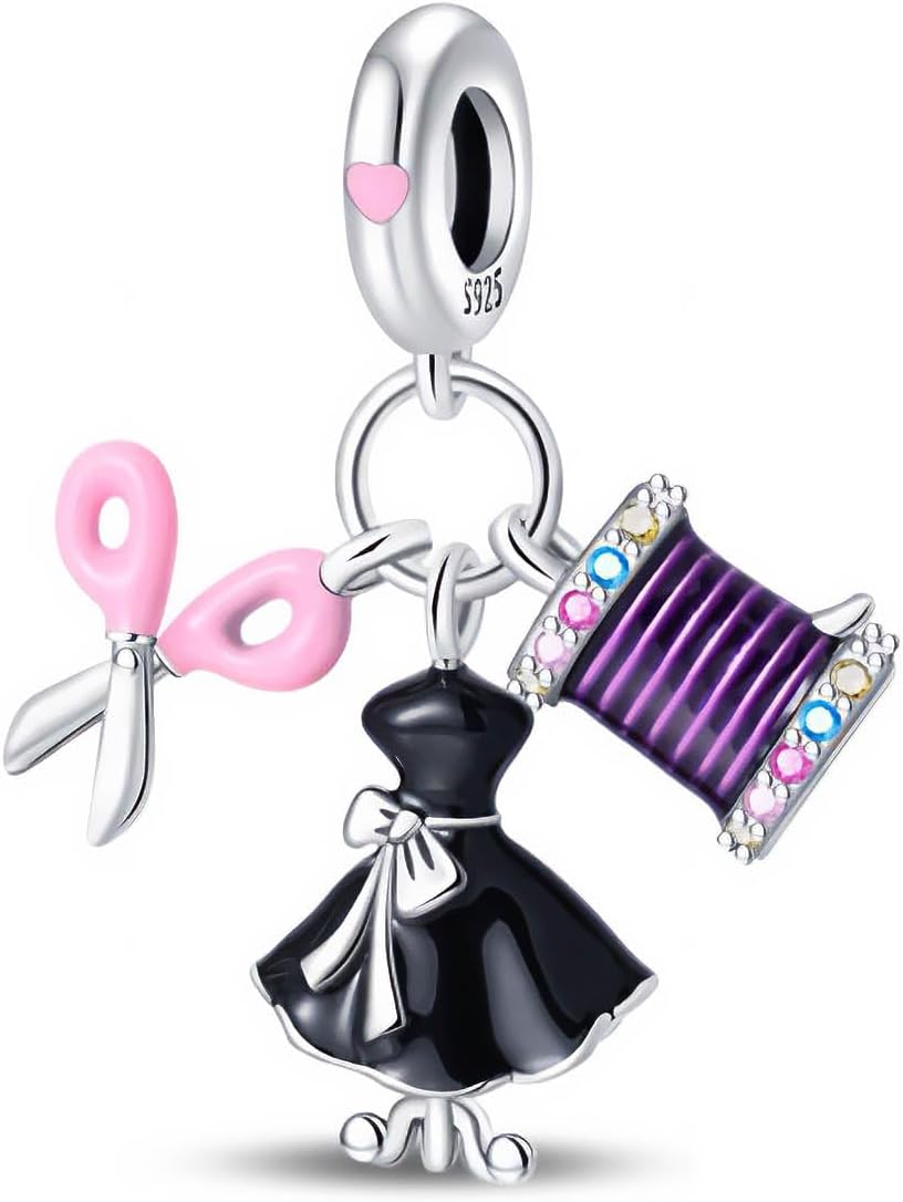 Charm Kit para Costura con Vestido Negro