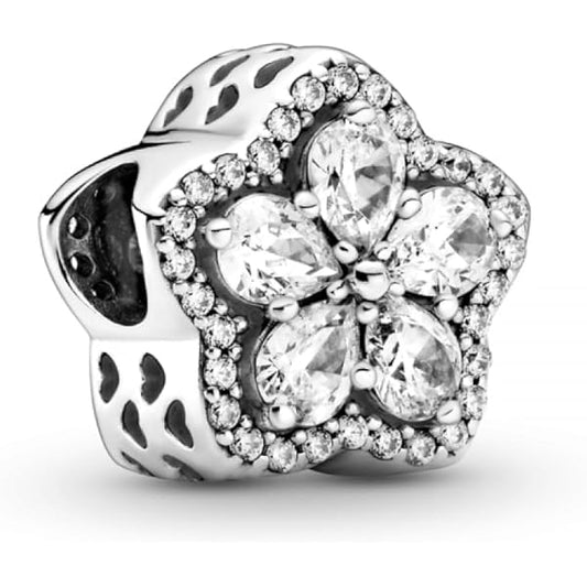 Charm Estrella y Flor Diamante