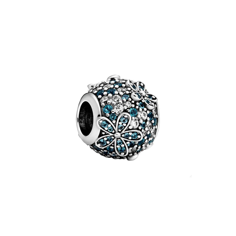 Charm Abalorio Flores Azules