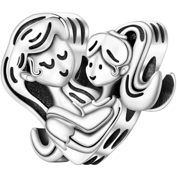Charm Mamá e Hija Plateado