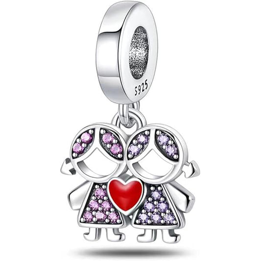 Charm Gemelas Amor de Hermanas