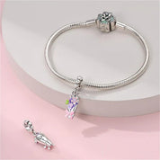 Charm Ramo de Flor Rosa