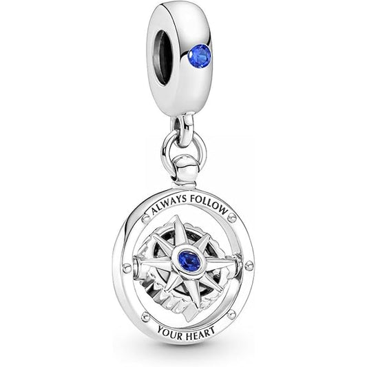Charm Brujula "ALWAYS FOLLOW YOUR HEART"