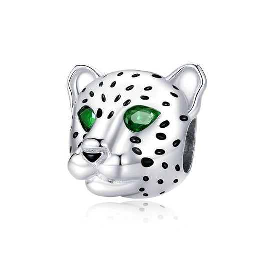 Charm Leopardo Plateado