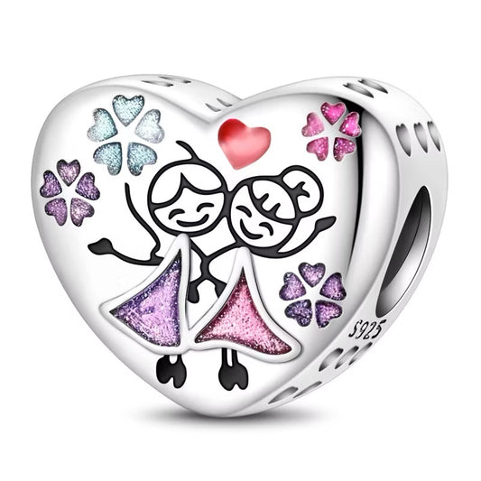 Charm Coraz√≥n de Mejores Amigas