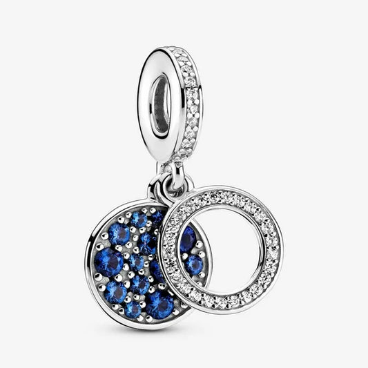 Charm Gemas Azules y Diamantes