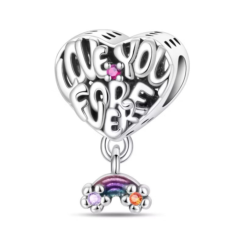 Charm Love You Forever con Arcoíris