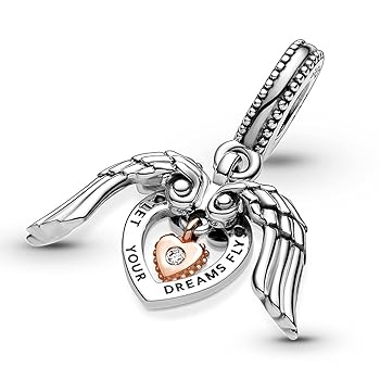 Charm Corazon y Alas de Angel