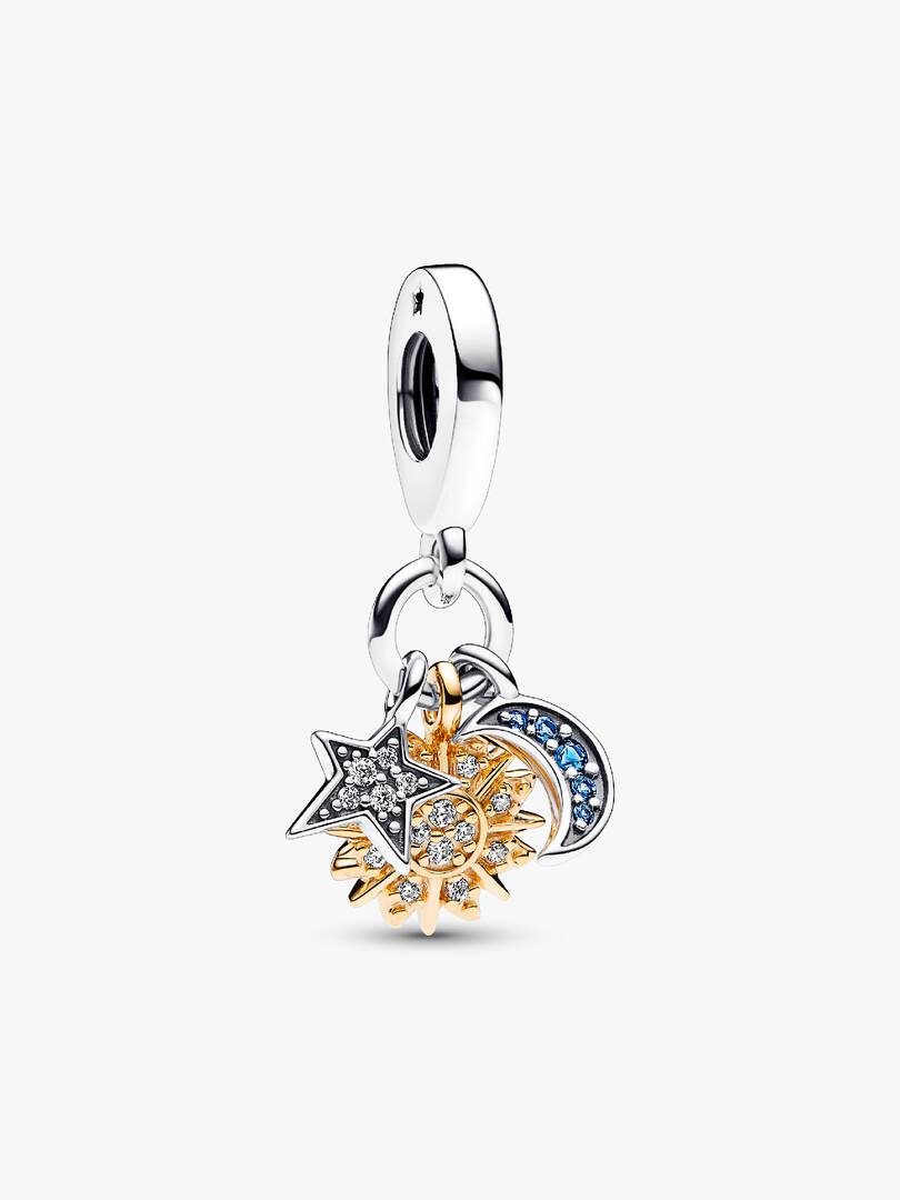 Charm Colgante doble de dos tonos Celestial