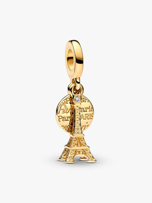 Charm Colgante Doble Grabable Torre Eiffel de París