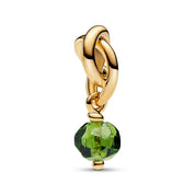 Charm Brillo Esmeralda Dorado
