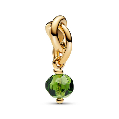 Charm Brillo Esmeralda Dorado