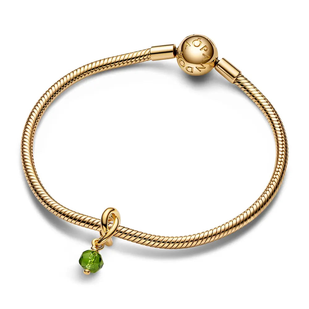 Charm Brillo Esmeralda Dorado