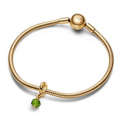 Charm Brillo Esmeralda Dorado