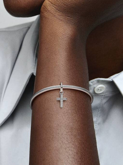 Charm Colgante Cruz Resplandeciente