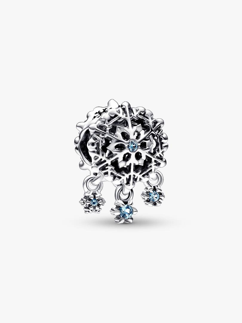 Charm Gota de copo de nieve helada
