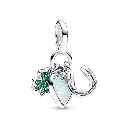 Charm Trebol, Corazon Azul y Herradura