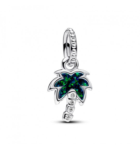 Charm Palmera con ópalo Verde