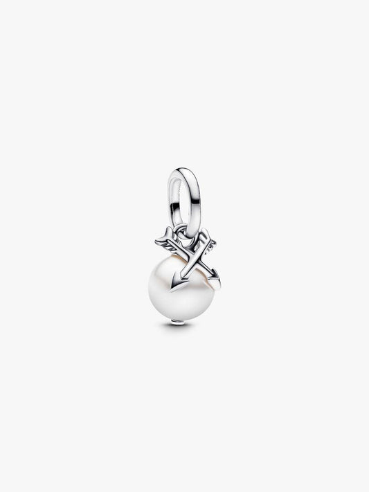 Charm Mini Colgante Perla y Flechas