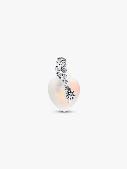 Charm Colgante Corazones y estrella fugaz