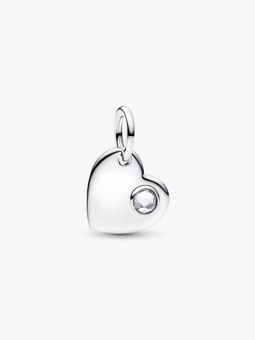 Charm colgante Corazón diamante