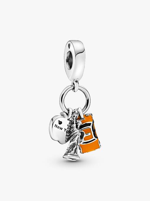 Charm Colgante Carro Con Símbolos De New York City