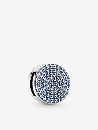 Clip de Seguridad Circulo con Diamantes Azules