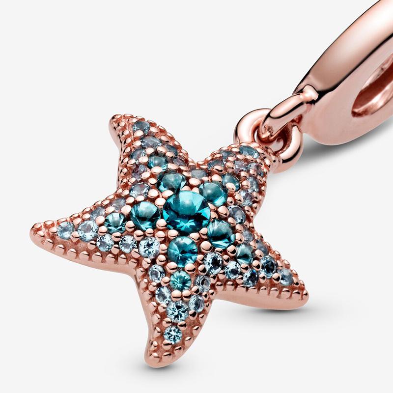 Charm Estrella de Mar Azul Brillante