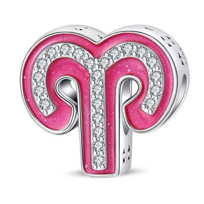 Charm Hor√≥scopo Rosa Diamantado