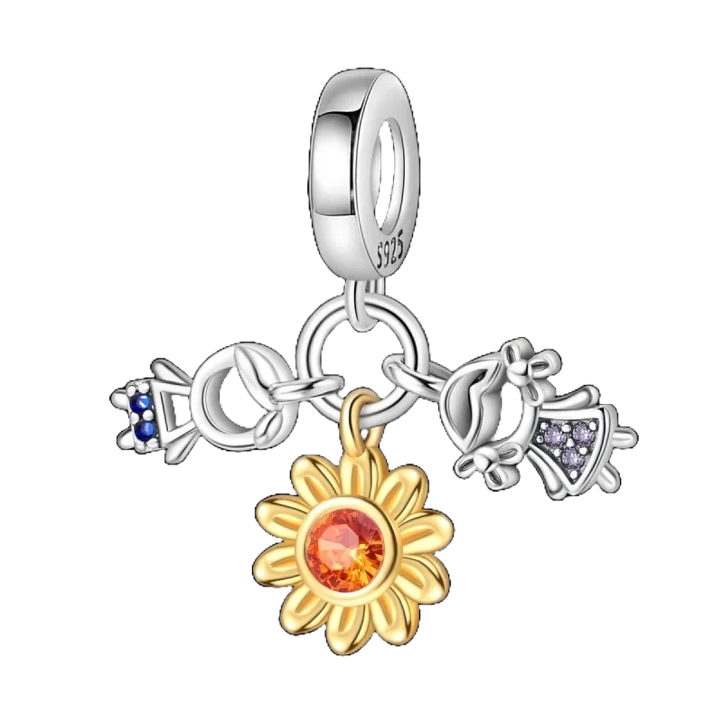 Charm Pareja y Girasol