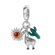 Charm Llama & Cactus