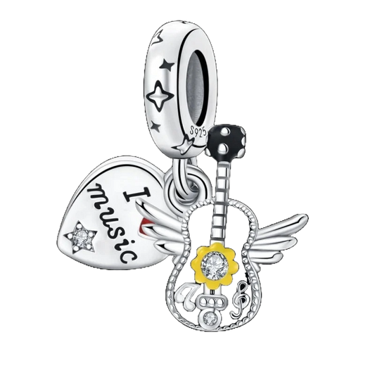 Charm Coraz√≥n y Guitarra "I Love Music"