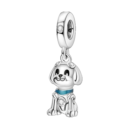 Charm Perrito Plateado