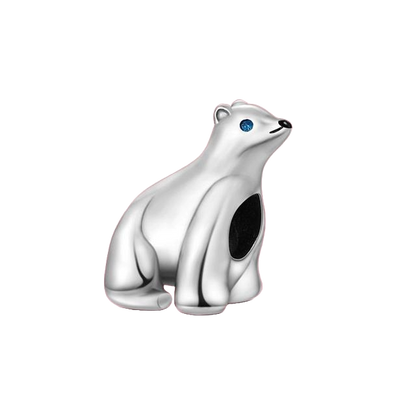 Charm Oso Polar Plata