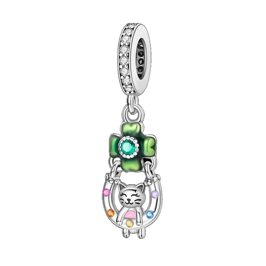 Charm Trebol, Herradura y Gatito