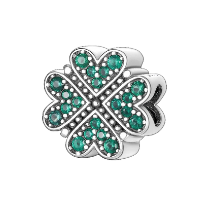 Charm Trebol Diamantado