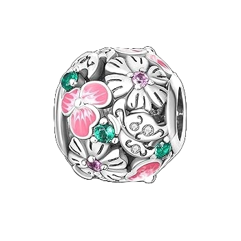 Charm Abalorio Flores Encantadas