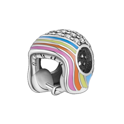 Charm Casco de Arcoiris