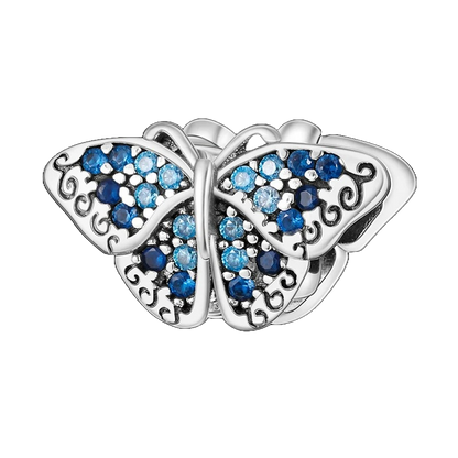 Charm Mariposa Azul Diamantada