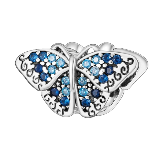 Charm Mariposa Azul Diamantada