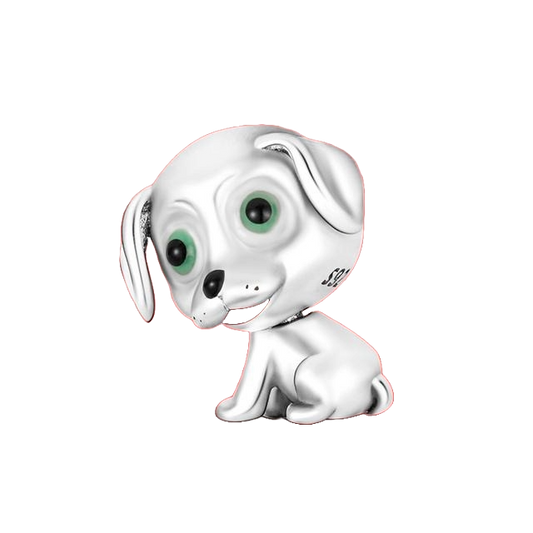Charm Dulce Perrito Plateado