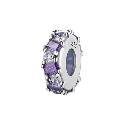 Charm Abalorio Gemas Moradas