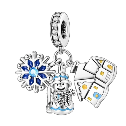 Charm Copo, Snowman y Casa de Galleta
