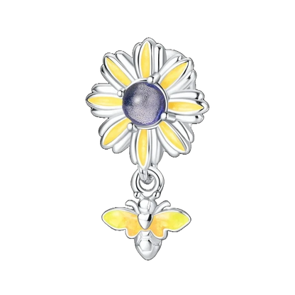 Charm Flor Amarilla y Abeja