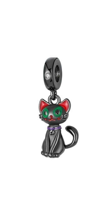 Charm Gato Negro Encantador