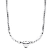 Collar Corazón Plateado