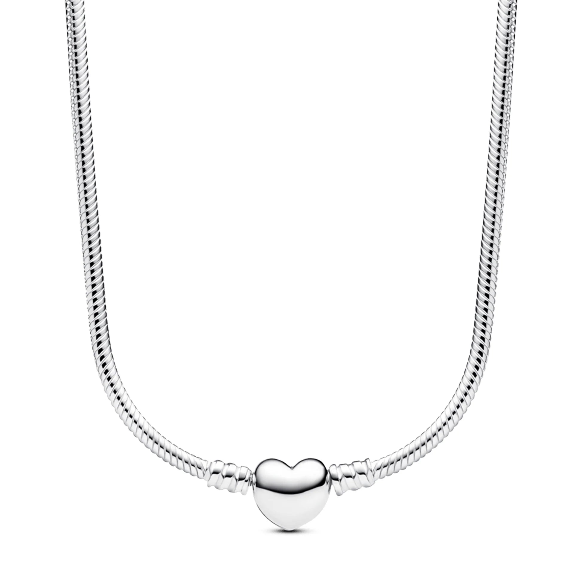 Collar Corazón Plateado