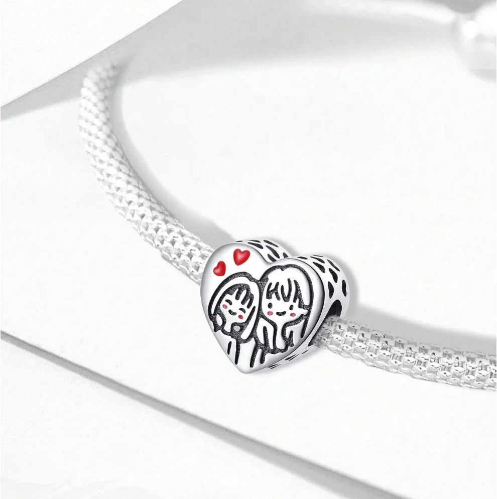 Charm Corazon Madre y Hija
