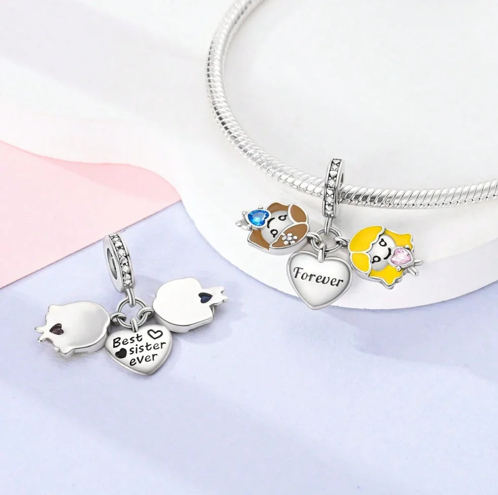 Charm Gemelas "Coraz√≥n Forever"