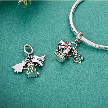 Charm Campanas, Santa Claus y Arbol de Navidad